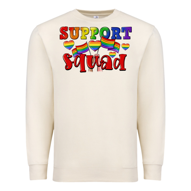 Support Squad Pride Premium Sweatshirt by CowGirlArtShop | Teevron