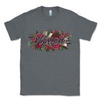 Charcoal Heather blessed Classic Tee - NancyCooperArtShop