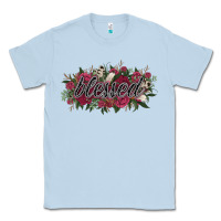 Dusty Blue blessed Classic Tee - NancyCooperArtShop