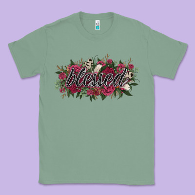 Blessed Classic Tee Designed By Nancycooperartshop