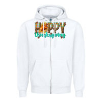 Happy Thanksgiving With Turkey Zipper Hoodie | Teevron