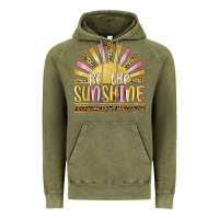 Vintage Olive be the sunshine Vintage Hoodie - MaliasSmallBusiness