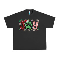 Pigment Black joy with dog paw Urban Heavy Tee - MaliasSmallBusiness
