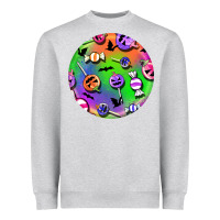 Halloween Round Earrings 4 Heavyweight Sweatshirt | Teevron