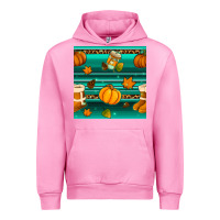 Fuchsia Pink autumn seamless pattern Urban Hoodie - BundleAndBundleShop