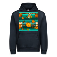 Navy autumn seamless pattern Urban Hoodie - BundleAndBundleShop