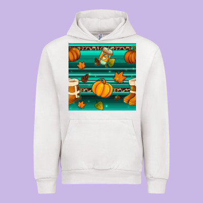 Autumn Seamless Pattern Urban Hoodie Designed By Bundleandbundleshop