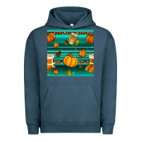 Pigment Midnight Navy autumn seamless pattern Urban Hoodie - BundleAndBundleShop