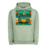 Pigment Oil Green autumn seamless pattern Urban Hoodie - BundleAndBundleShop