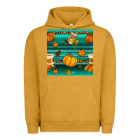 Pigment Peanut Butter autumn seamless pattern Urban Hoodie - BundleAndBundleShop