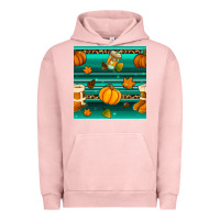 Pigment Salmon autumn seamless pattern Urban Hoodie - BundleAndBundleShop