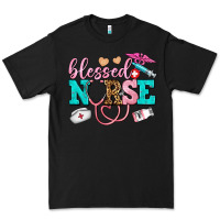 Black blessed nurse Premium Tee - AdoDesignShop