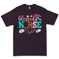 Plum blessed nurse Premium Tee - AdoDesignShop