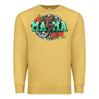 Antique Gold Mama rock lightning bolt Mother's Day Premium Sweatshirt - CowGirlArtShop