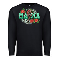 Black Mama rock lightning bolt Mother's Day Premium Sweatshirt - CowGirlArtShop