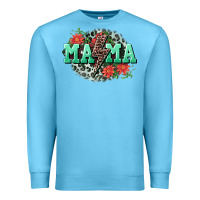 Ocean Blue Mama rock lightning bolt Mother's Day Premium Sweatshirt - CowGirlArtShop