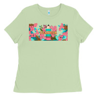 Matcha teacher floral pencil libbey glass Ladies Tee - BundleAndBundleShop