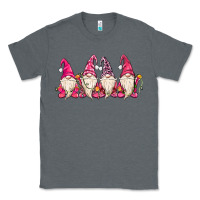 Charcoal Heather christmas gnomies Classic Tee - MaliasSmallBusiness