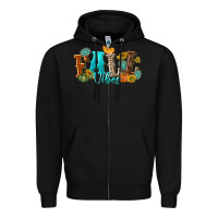 Black Fall Vibes Zipper Hoodie - texasbilliewilder