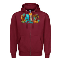 Burgundy Fall Vibes Zipper Hoodie - texasbilliewilder
