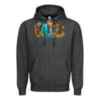 Charcoal Heather Fall Vibes Zipper Hoodie - texasbilliewilder
