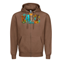 Chestnut Fall Vibes Zipper Hoodie - texasbilliewilder