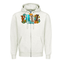 Oatmeal Heather Fall Vibes Zipper Hoodie - texasbilliewilder