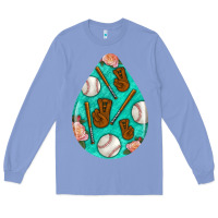 Colony Blue baseball and western roses teardrop  5 Long Sleeve Tee - BundleAndBundleShop