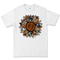 White cowhide leopard aztec sunflower Premium Tee - Artiststas
