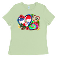 Matcha western leopard  dominican republic  hearts Ladies Tee - AdoDesignShop