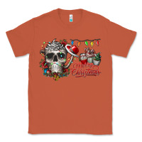 Copper Merry Christmas  skull Classic Tee - CowhideDigitalArt