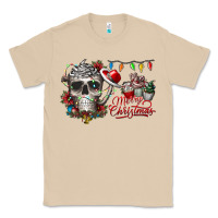 Mushroom Merry Christmas  skull Classic Tee - CowhideDigitalArt