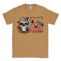 Toasted Coconut Merry Christmas  skull Classic Tee - CowhideDigitalArt