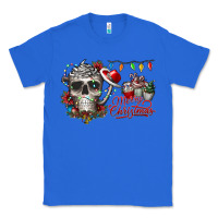 True Royal Merry Christmas  skull Classic Tee - CowhideDigitalArt
