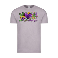 Vintage Zinc peace love mardi gras Vintage Tee - MaliasSmallBusiness