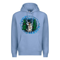 Colony Blue cozy season Premium Hoodie - CowGirlArtShop