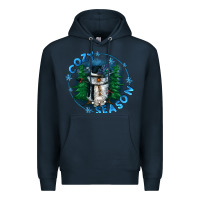 Navy cozy season Premium Hoodie - CowGirlArtShop