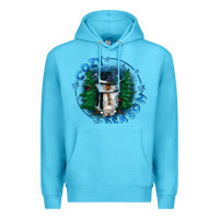 Ocean Blue cozy season Premium Hoodie - CowGirlArtShop
