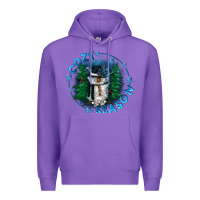 Purple cozy season Premium Hoodie - CowGirlArtShop