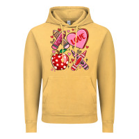 Vintage Mustard valentine xoxo teacher Vintage Hoodie - MaliasSmallBusiness