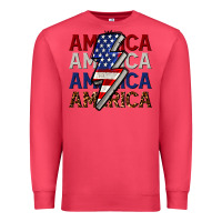 Cardinal America with lightning bold Premium Sweatshirt - CowGirlArtShop