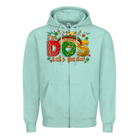 Seafoam I'm dos let's Fiesta Zipper Hoodie - NancyCooperArtShop