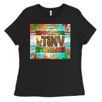 Black educator of tiny humans tumbler Ladies Tee - BundleAndBundleShop