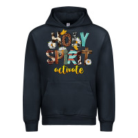 Navy Holy Spirit Activate Urban Hoodie - FaDigitalArtStudio