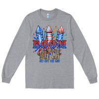 Heather Grey Boom Bıtch Get Out The Way Long Sleeve Tee - JahusDesignShop