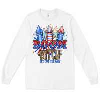 White Boom Bıtch Get Out The Way Long Sleeve Tee - JahusDesignShop