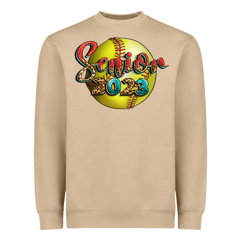 Softball Senior 2023 Heavyweight Sweatshirt by BundleAndBundleShop | Teevron