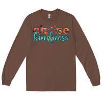 Chestnut Lgbtq Choose Kindness With Heart And Peace Long Sleeve Tee - BundleAndBundleShop