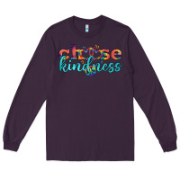 Plum Lgbtq Choose Kindness With Heart And Peace Long Sleeve Tee - BundleAndBundleShop