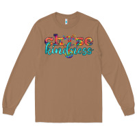 Toasted Coconut Lgbtq Choose Kindness With Heart And Peace Long Sleeve Tee - BundleAndBundleShop